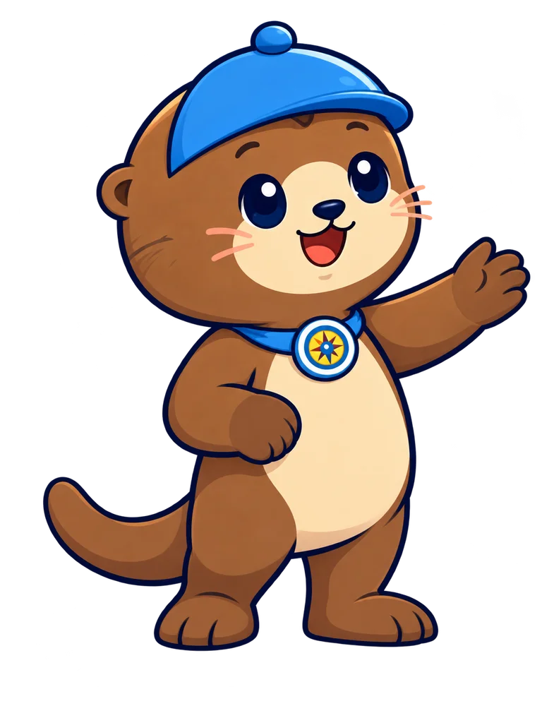 Ollie, a chatty otter who loves a good story