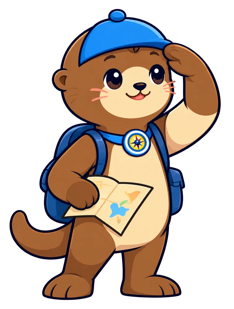 Ollie, a chatty otter who loves a good story