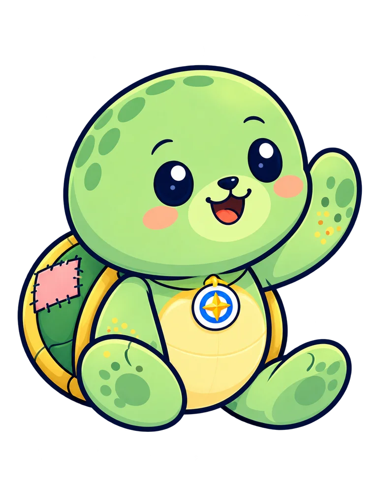 Tilly, a gentle turtle who never rushes